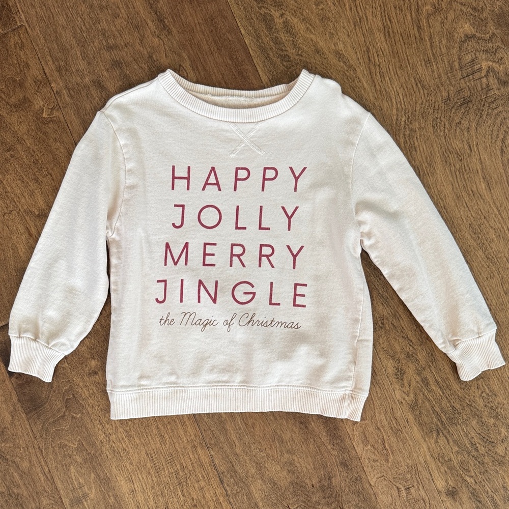 Kids Cream Holiday Sweatshirt